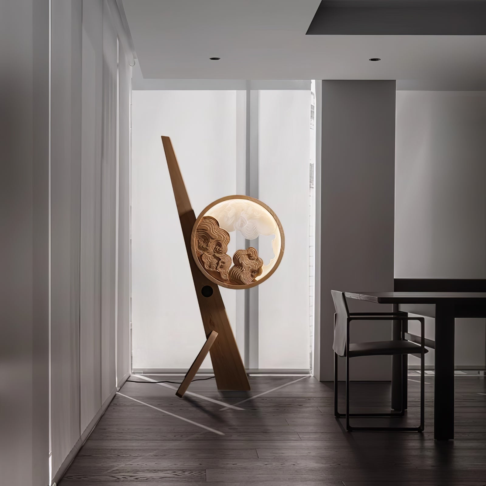 Cunoreth Rustic Wood Table Lamp - Blowlighting