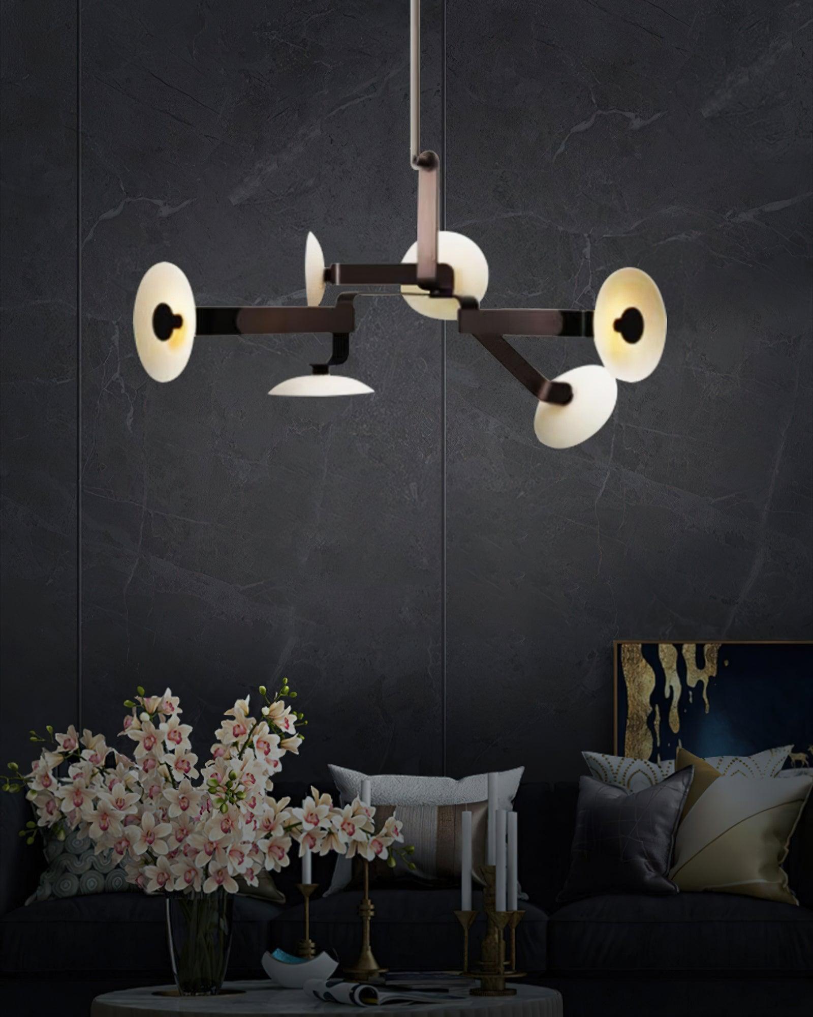 Samuel Vintage Metal Chandelier - Blowlighting