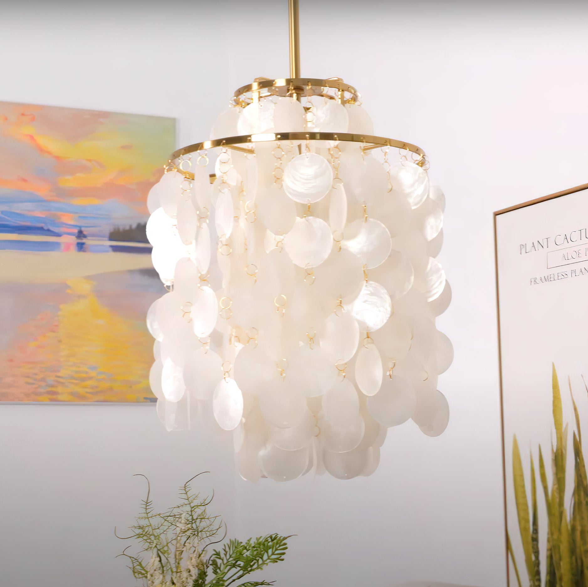 Round Shell Chandelier - Blowlighting