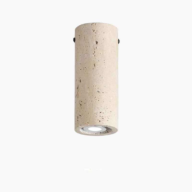 Shura Minimalist Travertine Ceiling Light