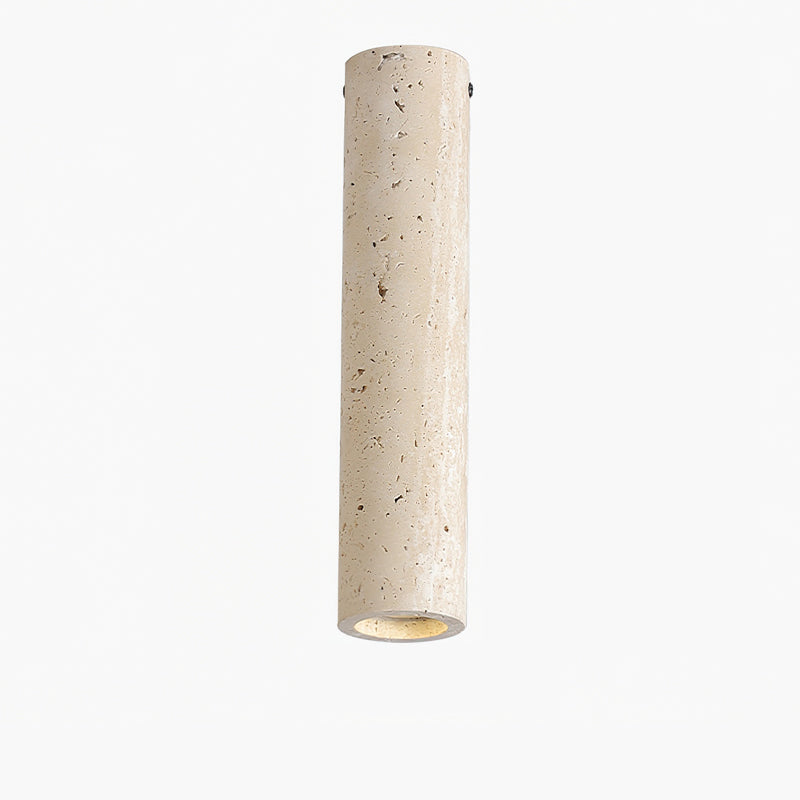 Shura Minimalist Travertine Ceiling Light