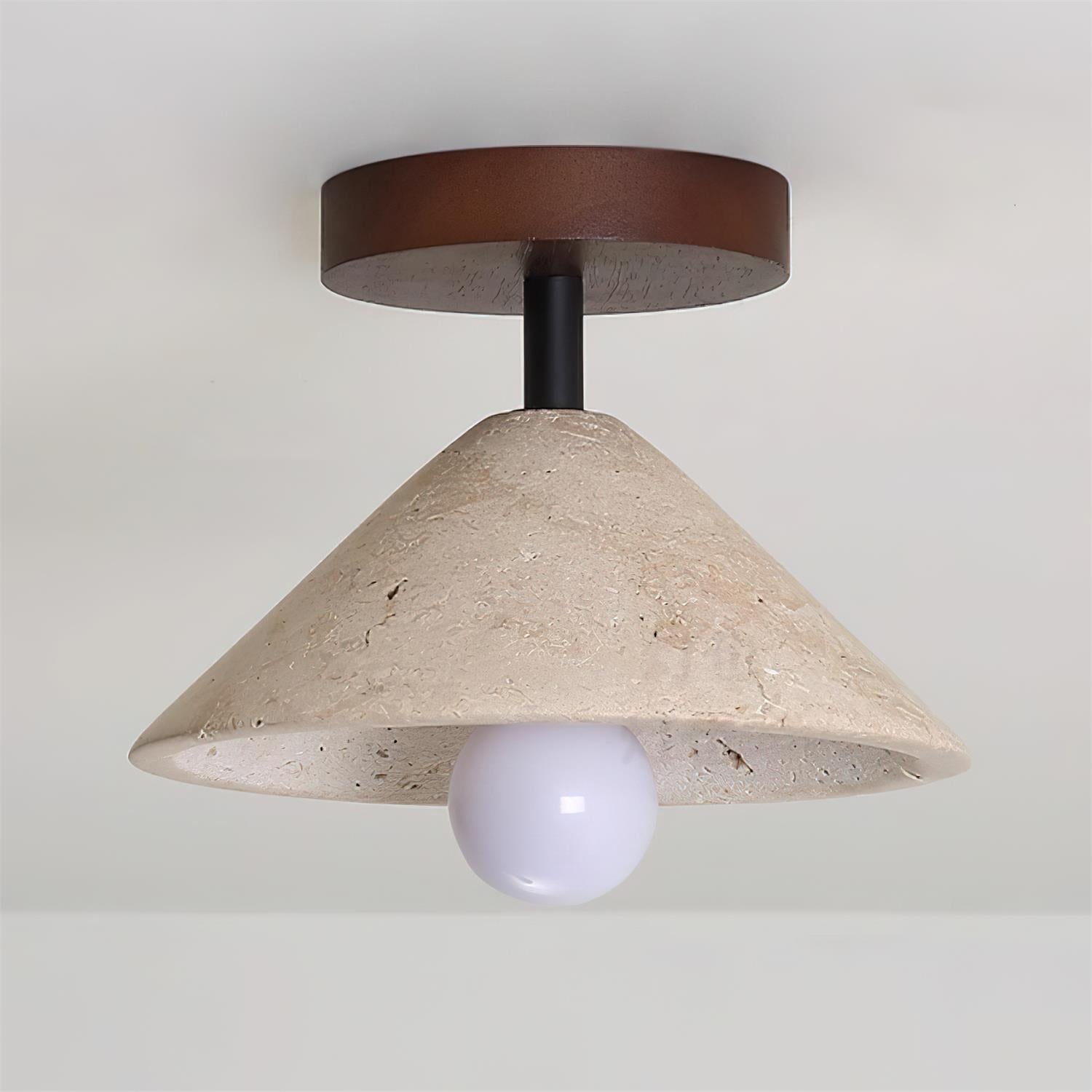 Sierra Wabi-Sabi Travertine Ceiling Light