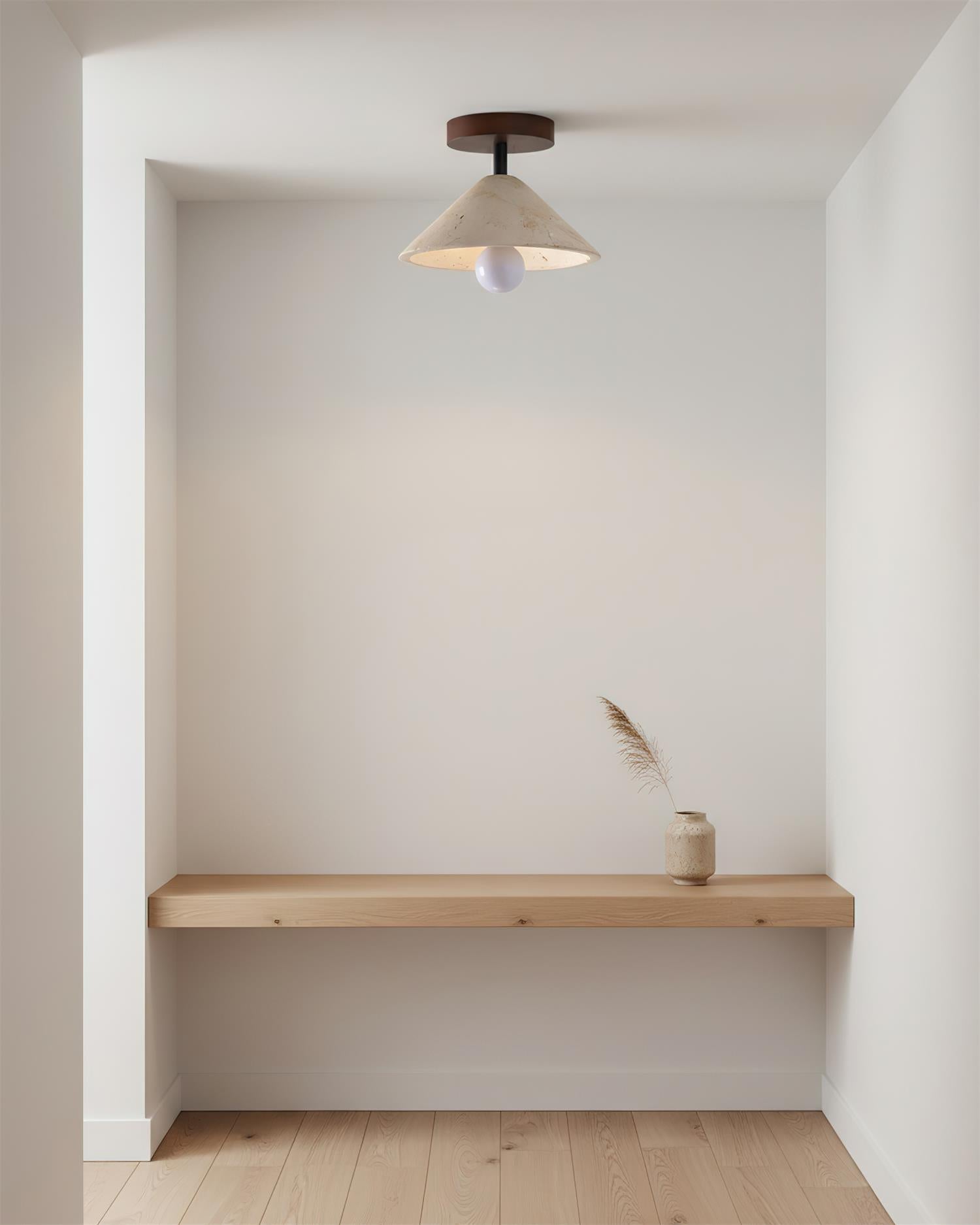 Sierra Wabi-Sabi Travertine Ceiling Light