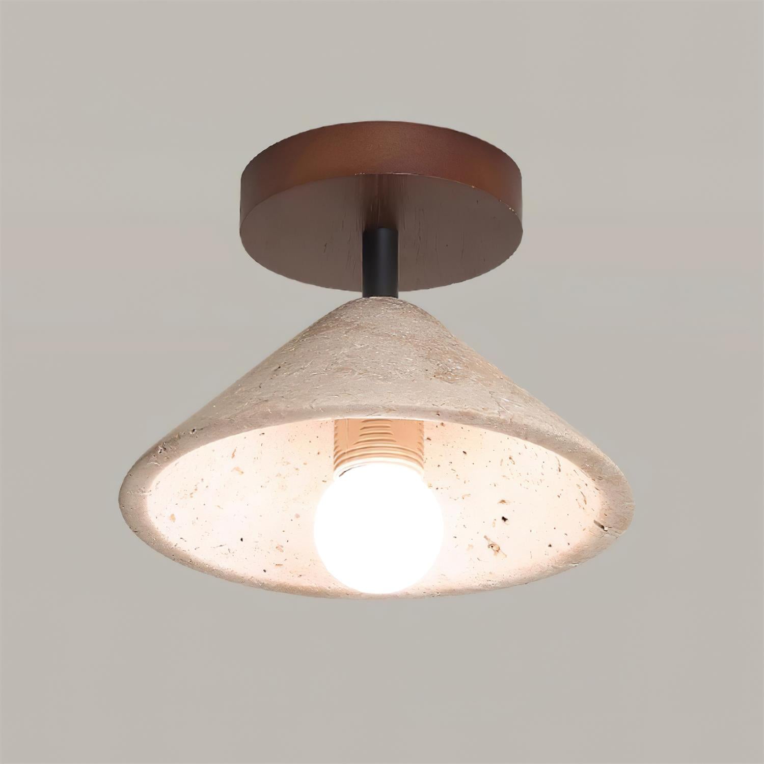 Sierra Wabi-Sabi Travertine Ceiling Light
