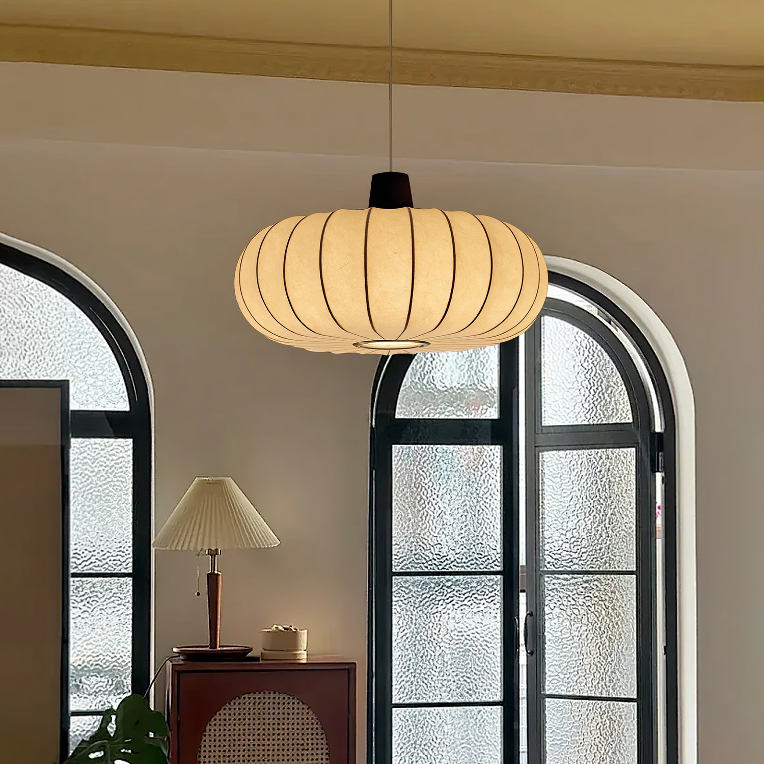 Silk Lantern Pendant Light - Blowlighting