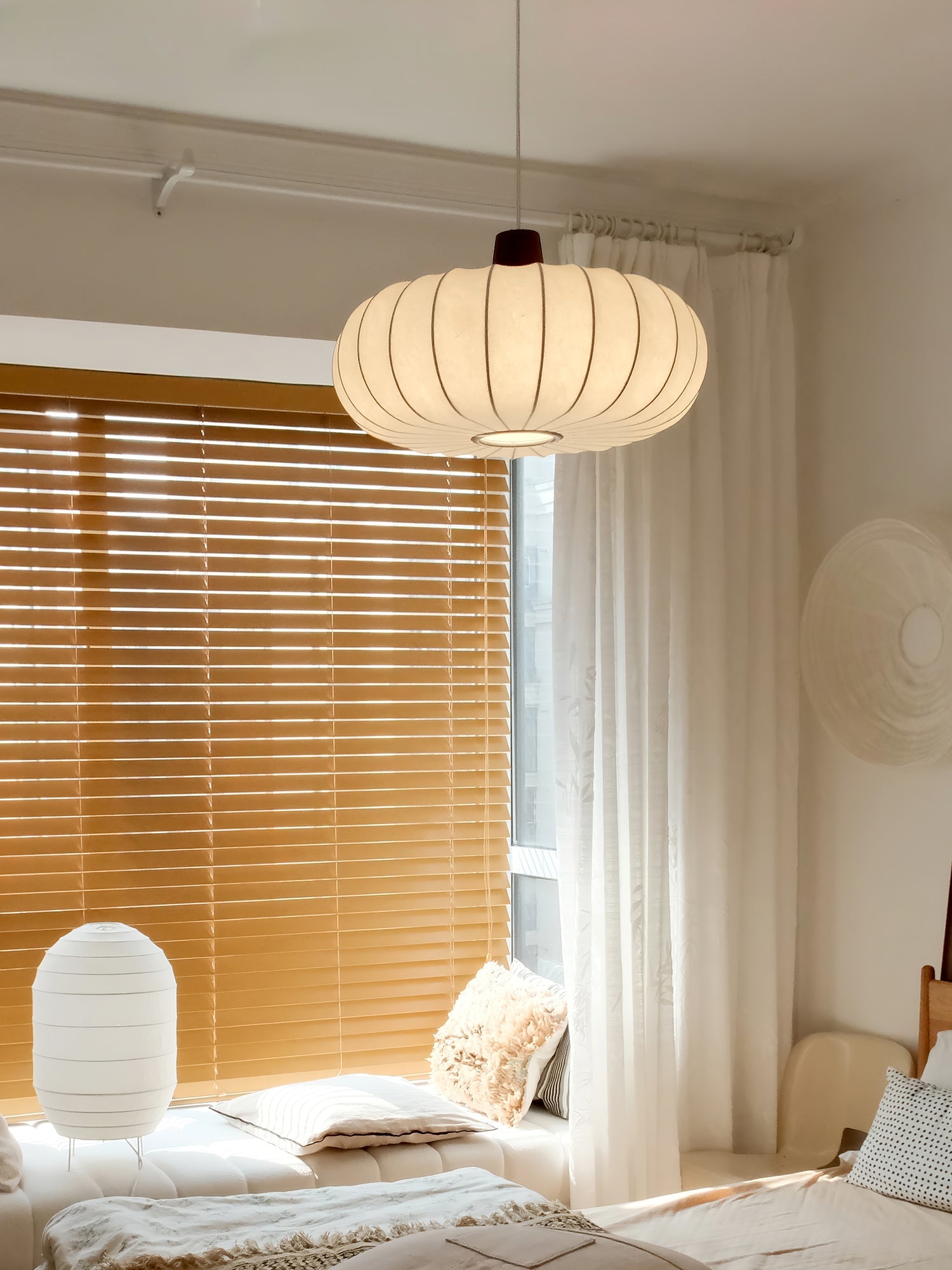 Silk Lantern Pendant Light - Blowlighting