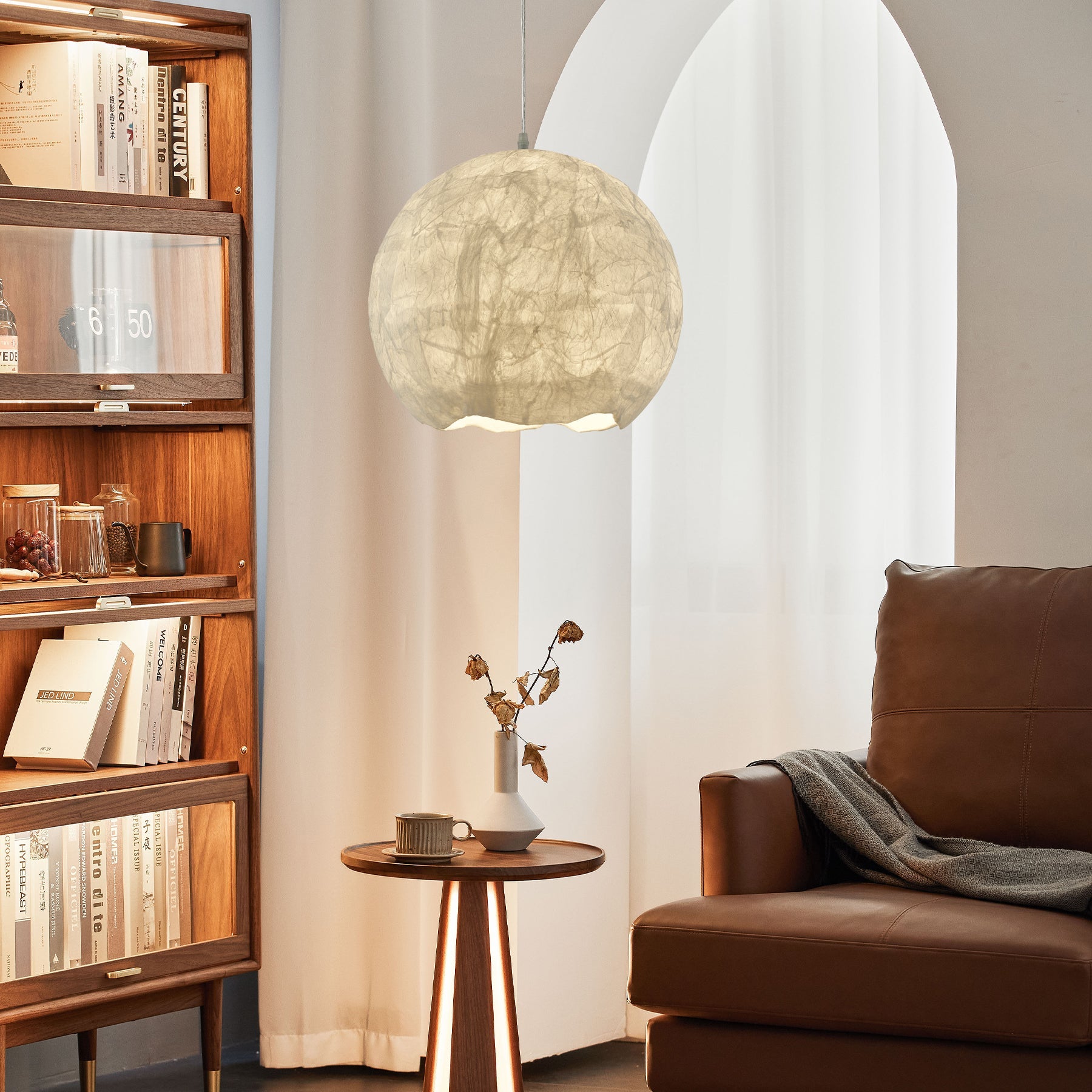 Nest Organic Silk Pendant Lamp - Blowlighting