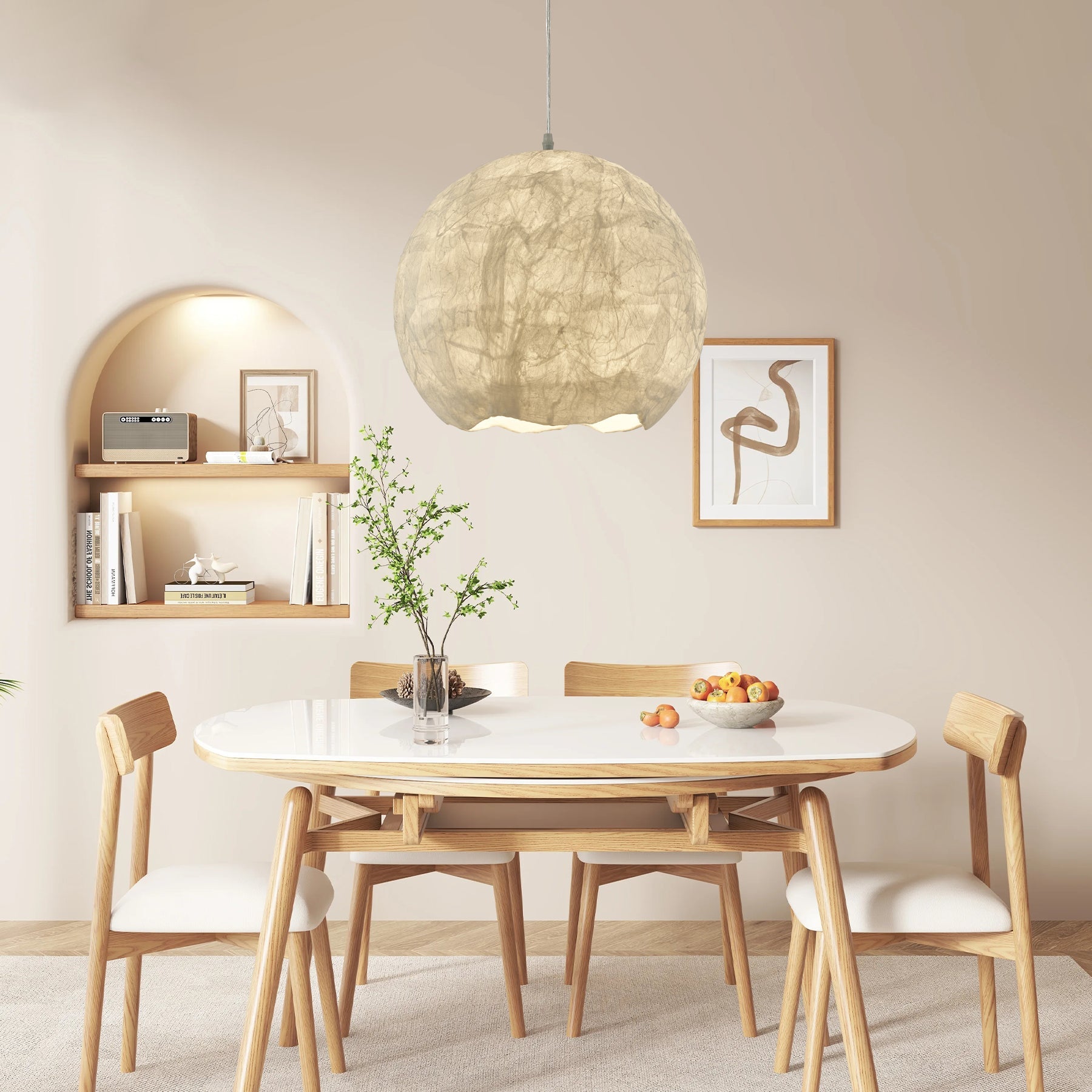 Nest Organic Silk Pendant Lamp - Blowlighting