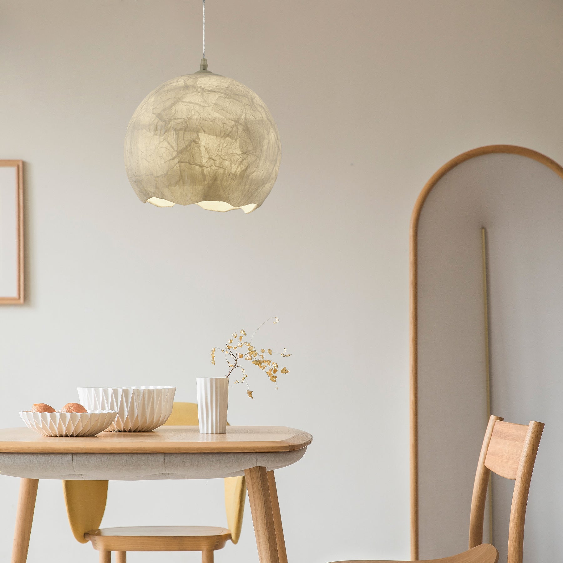 Nest Organic Silk Pendant Lamp - Blowlighting