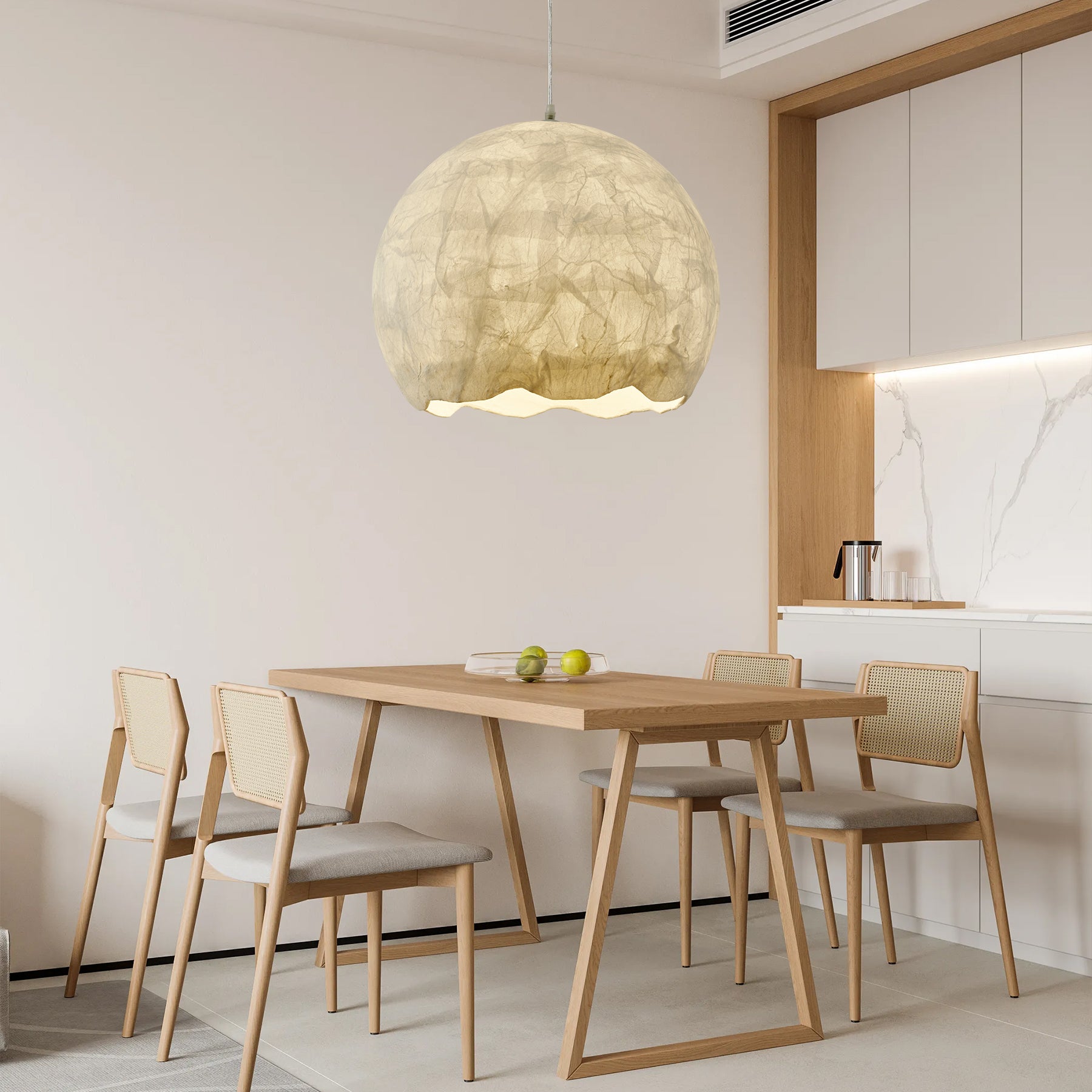 Nest Organic Silk Pendant Lamp - Blowlighting