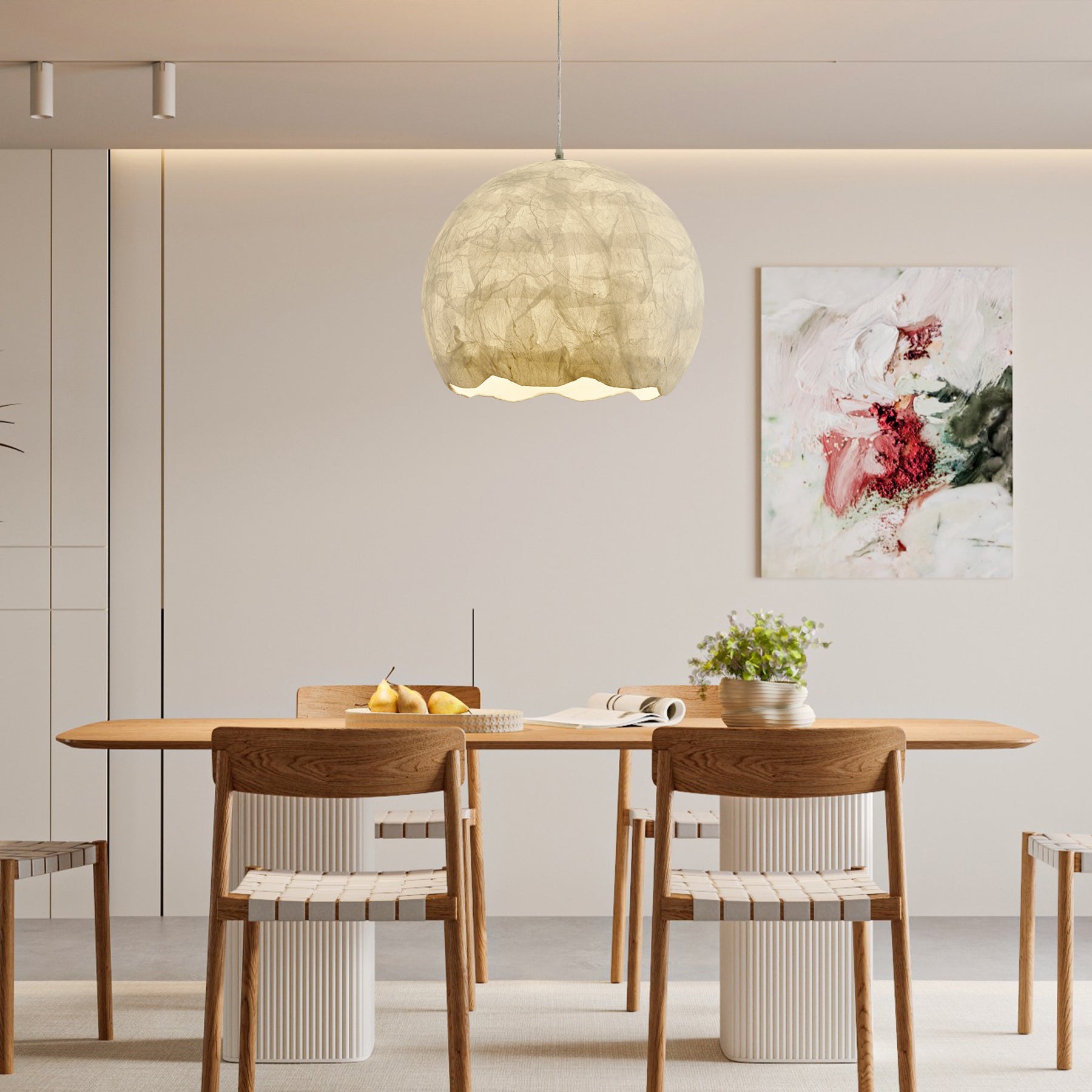 Nest Organic Silk Pendant Lamp - Blowlighting