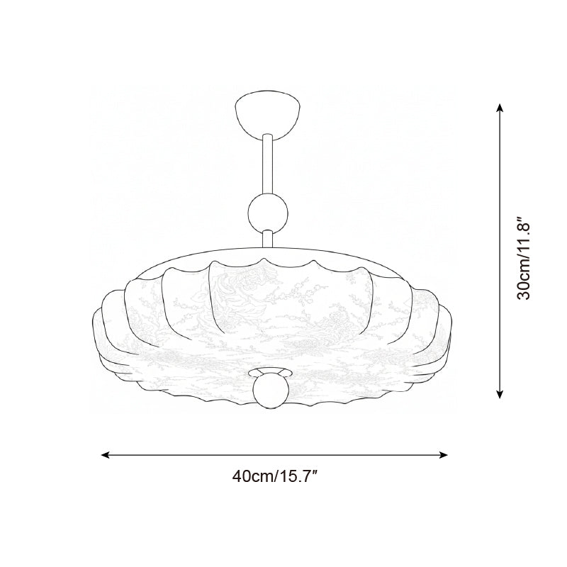 Silkara Wabi-Sabi Fabric Ceiling Light