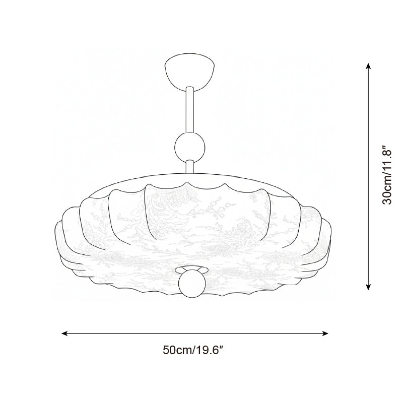 Silkara Wabi-Sabi Fabric Ceiling Light