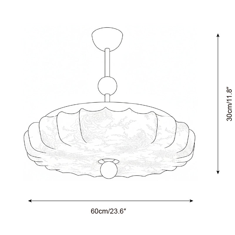Silkara Wabi-Sabi Fabric Ceiling Light