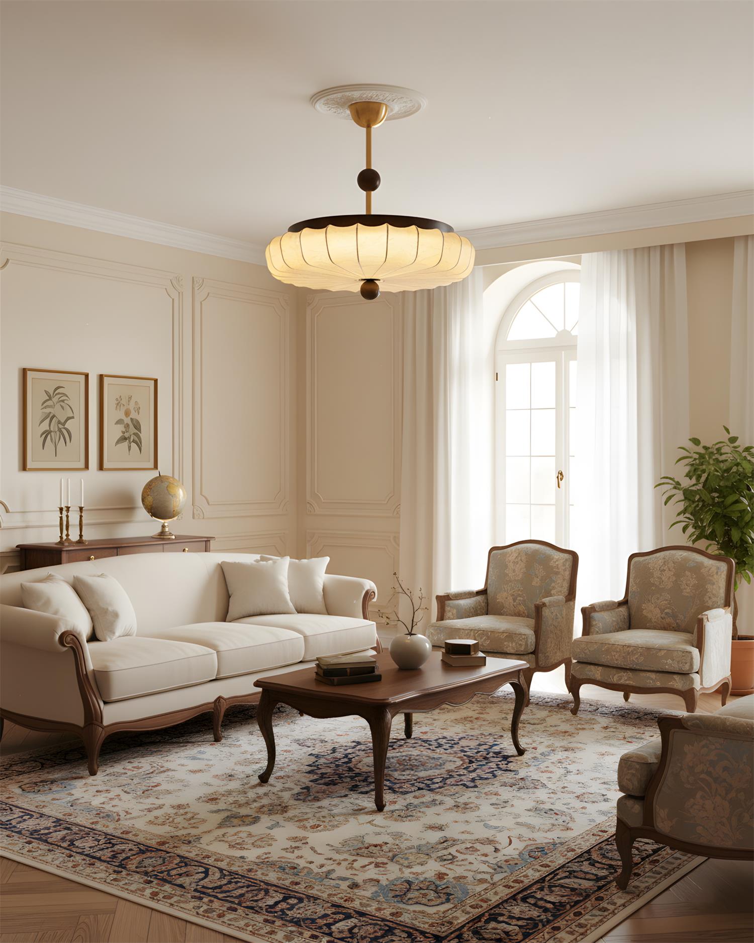 Silkara Wabi-Sabi Fabric Ceiling Light