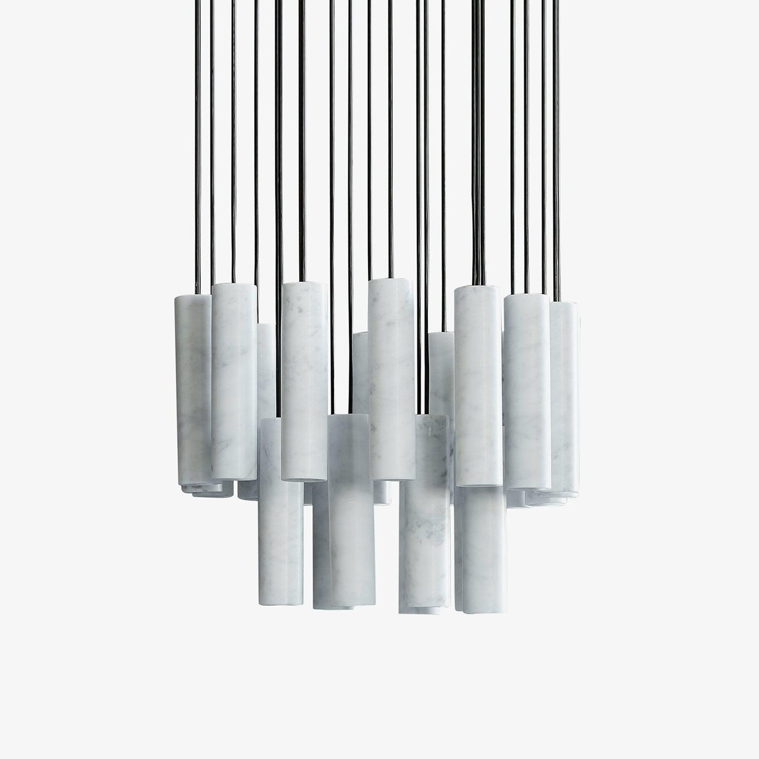 Nyxara Cluster Alabaster Pendant Light - Blowlighting