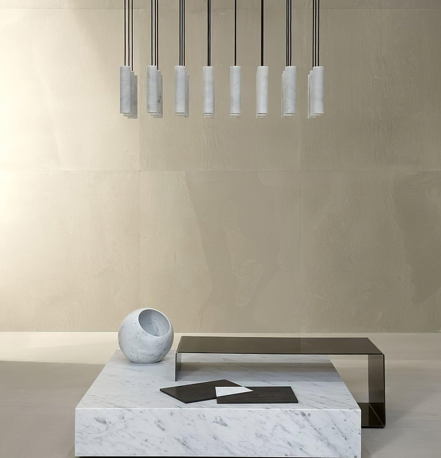 Nyxara Cluster Alabaster Pendant Light - Blowlighting