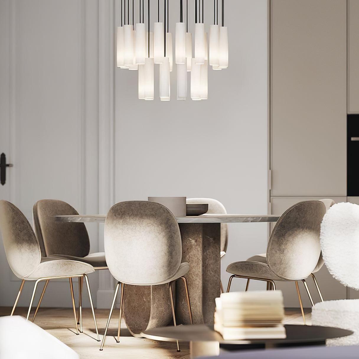 Nyxara Cluster Alabaster Pendant Light - Blowlighting