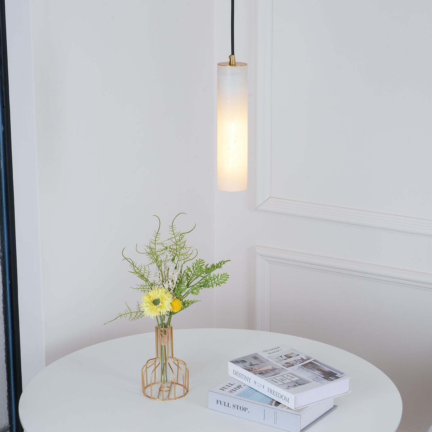 Nyxara Cluster Alabaster Pendant Light - Blowlighting