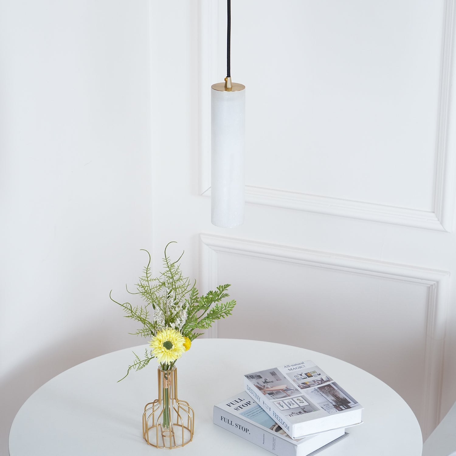 Nyxara Cluster Alabaster Pendant Light - Blowlighting