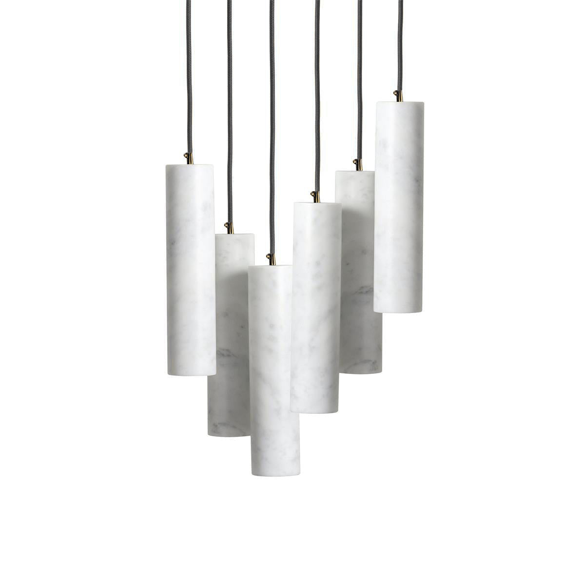 Nyxara Cluster Alabaster Pendant Light - Blowlighting