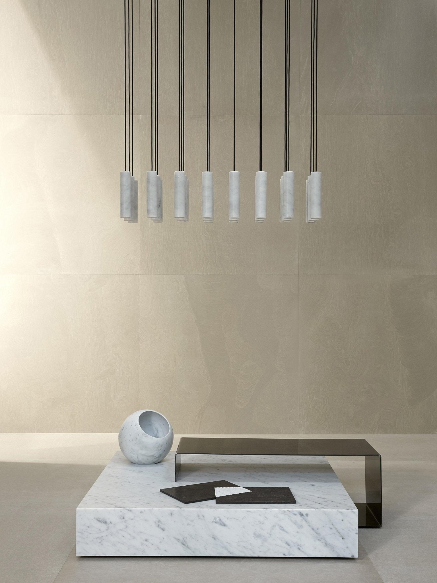 Nyxara Cluster Alabaster Pendant Light - Blowlighting