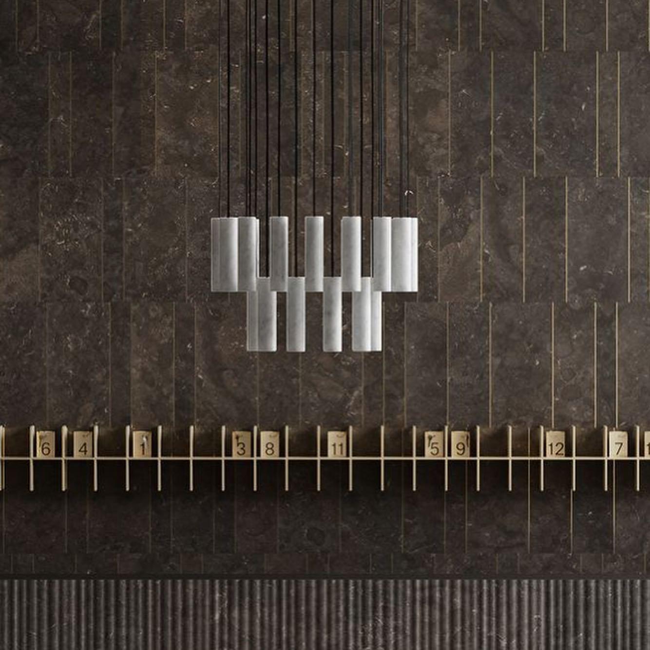 Nyxara Cluster Alabaster Pendant Light - Blowlighting