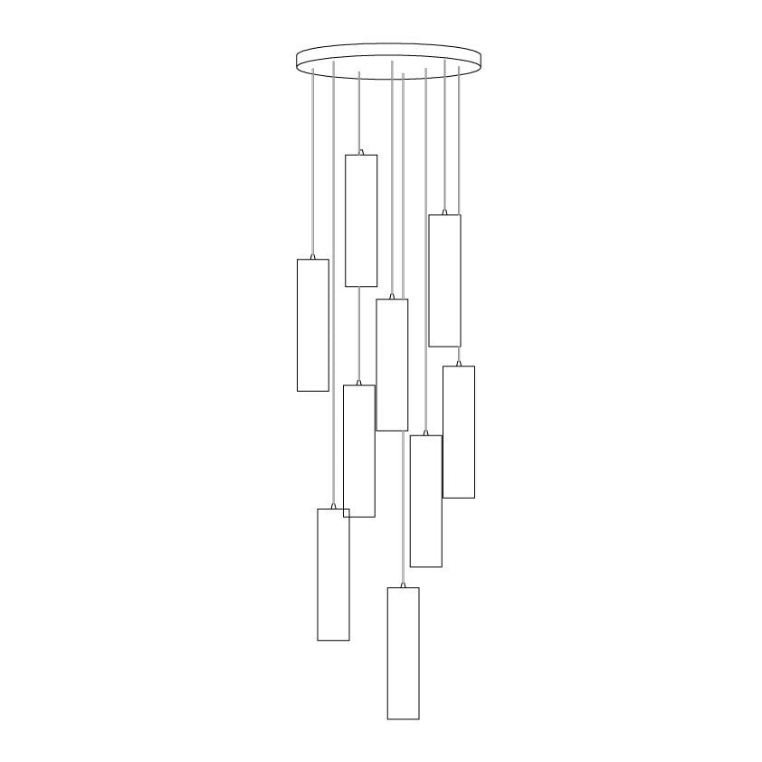 Nyxara Cluster Alabaster Pendant Light - Blowlighting