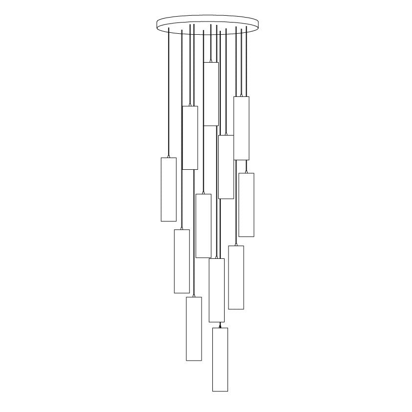 Nyxara Cluster Alabaster Pendant Light - Blowlighting