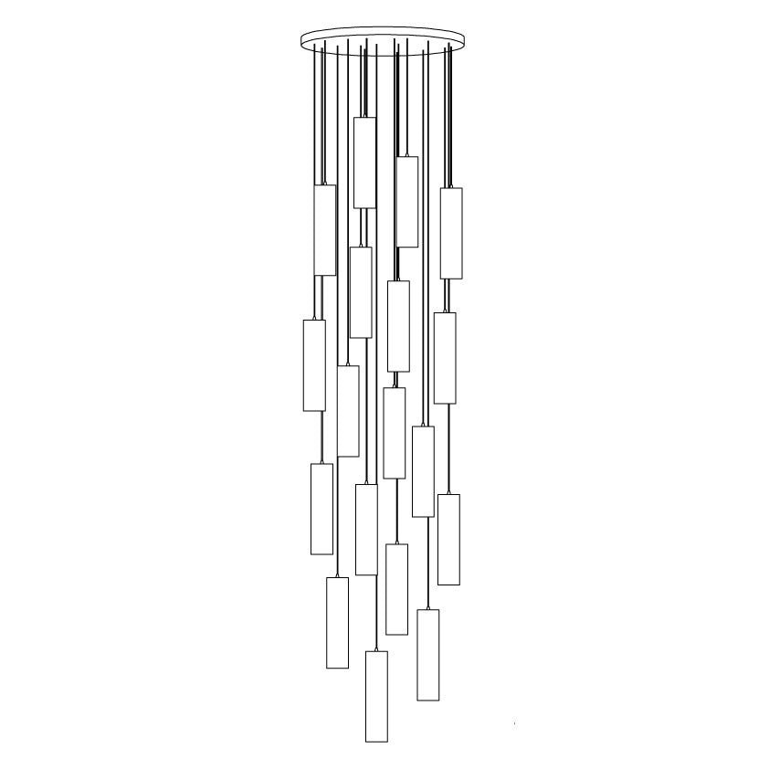 Nyxara Cluster Alabaster Pendant Light - Blowlighting
