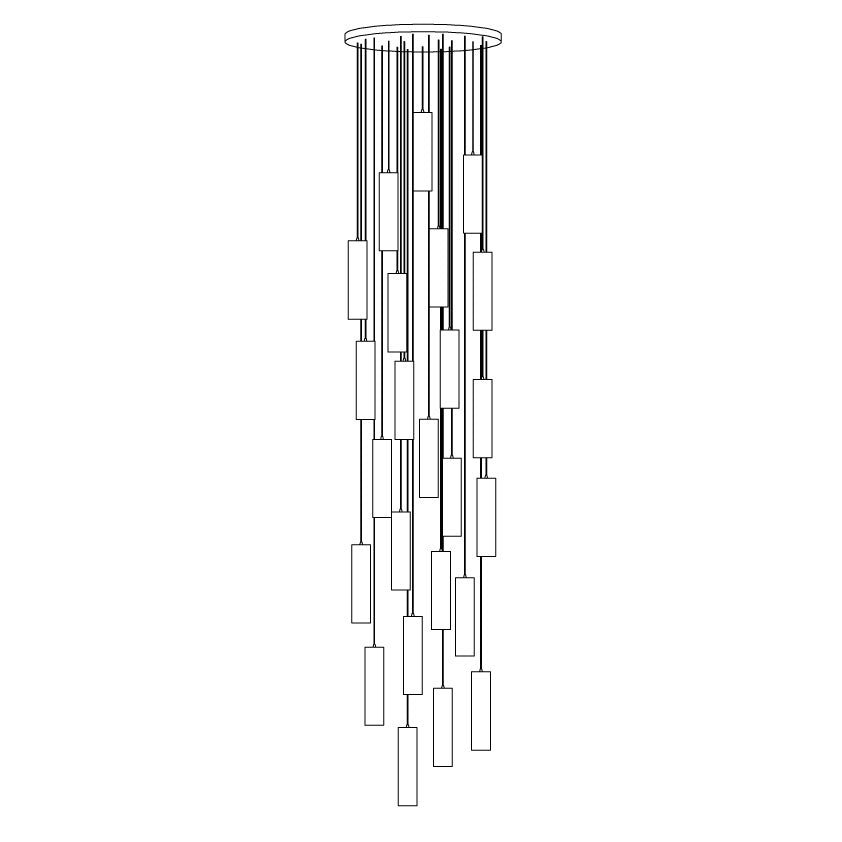 Nyxara Cluster Alabaster Pendant Light - Blowlighting