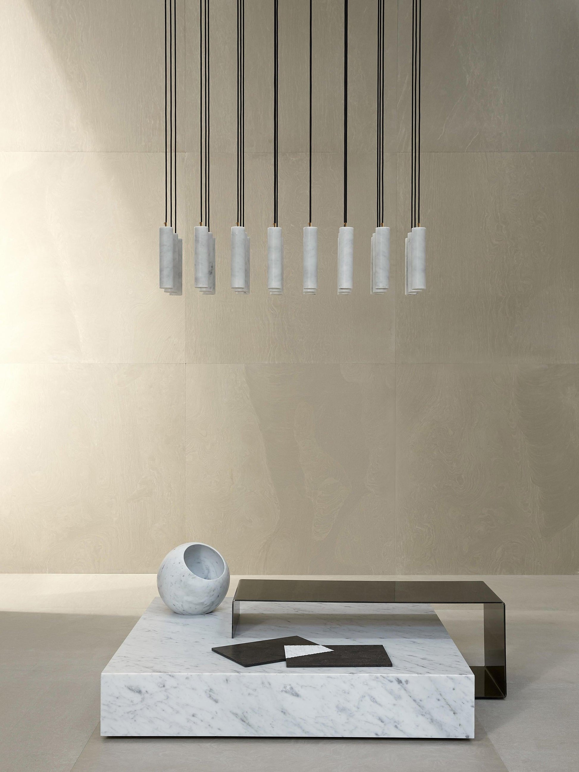 Nyxara Cluster Alabaster Pendant Light - Blowlighting