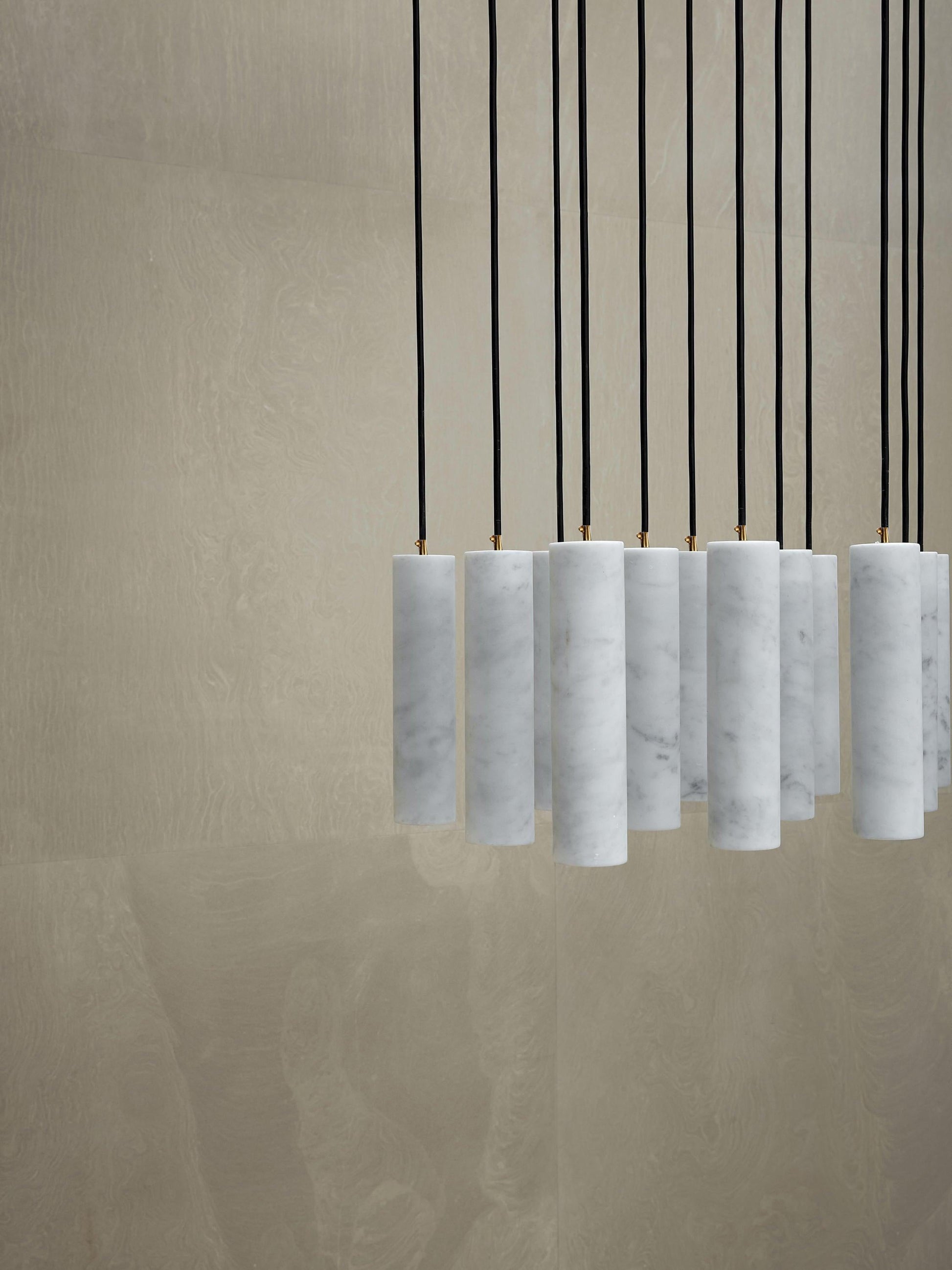 Nyxara Cluster Alabaster Pendant Light - Blowlighting