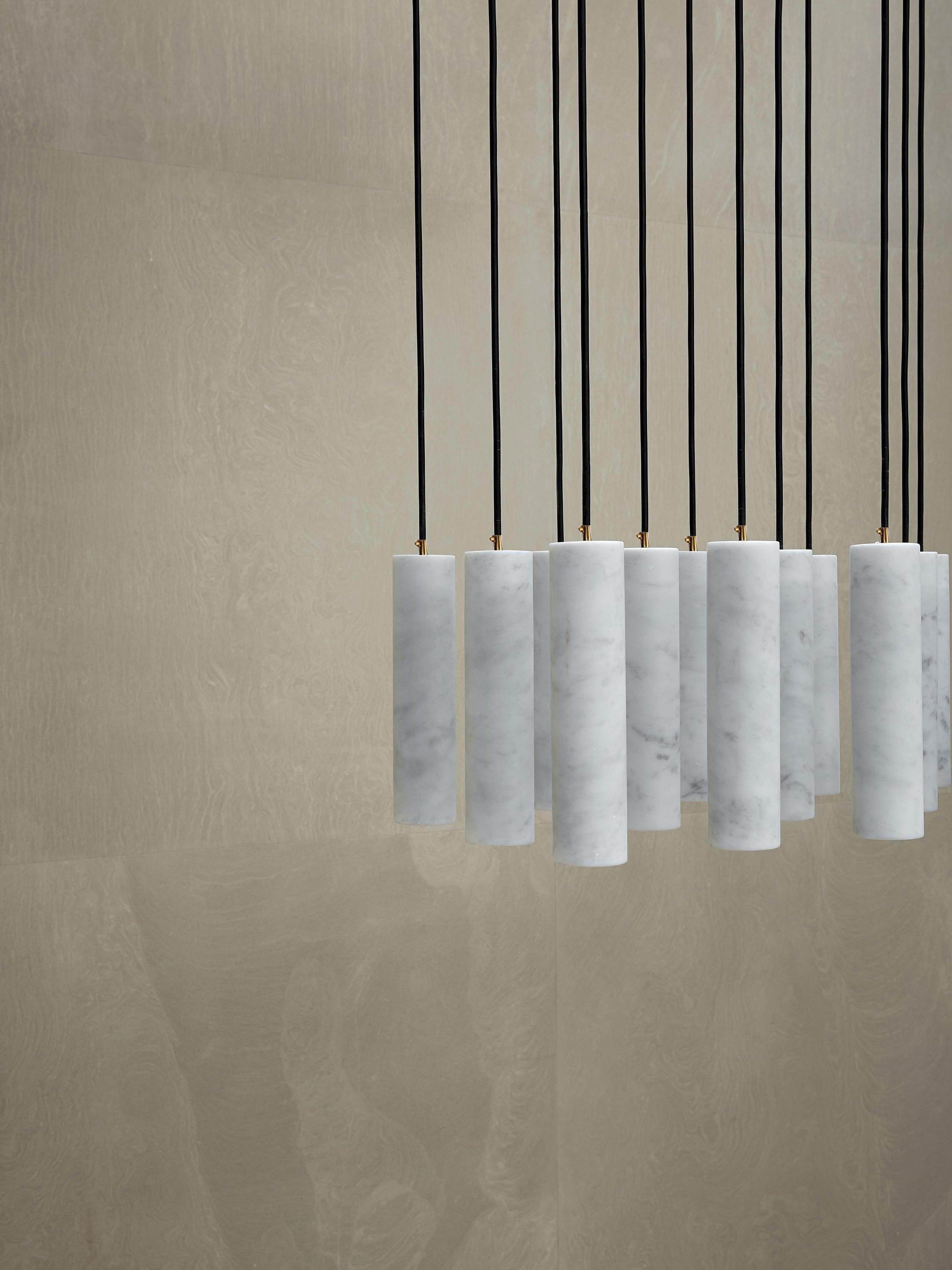 Nyxara Cluster Alabaster Pendant Light - Blowlighting