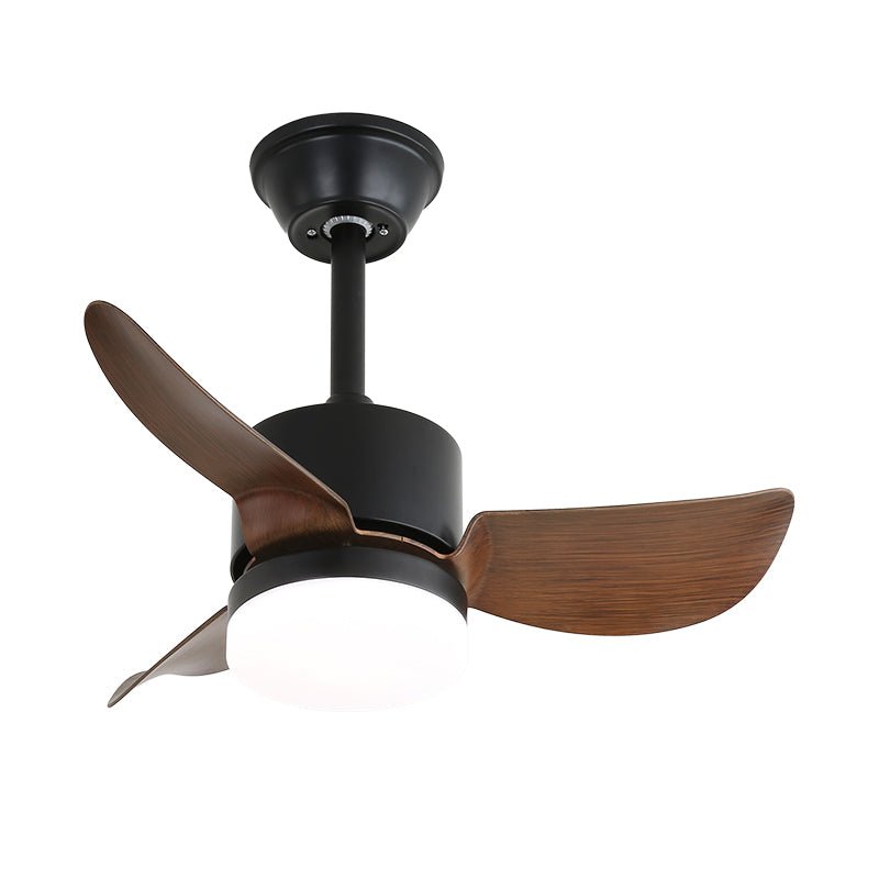 Arden Minimalist Black Wood Ceiling Fan Light - Blowlighting