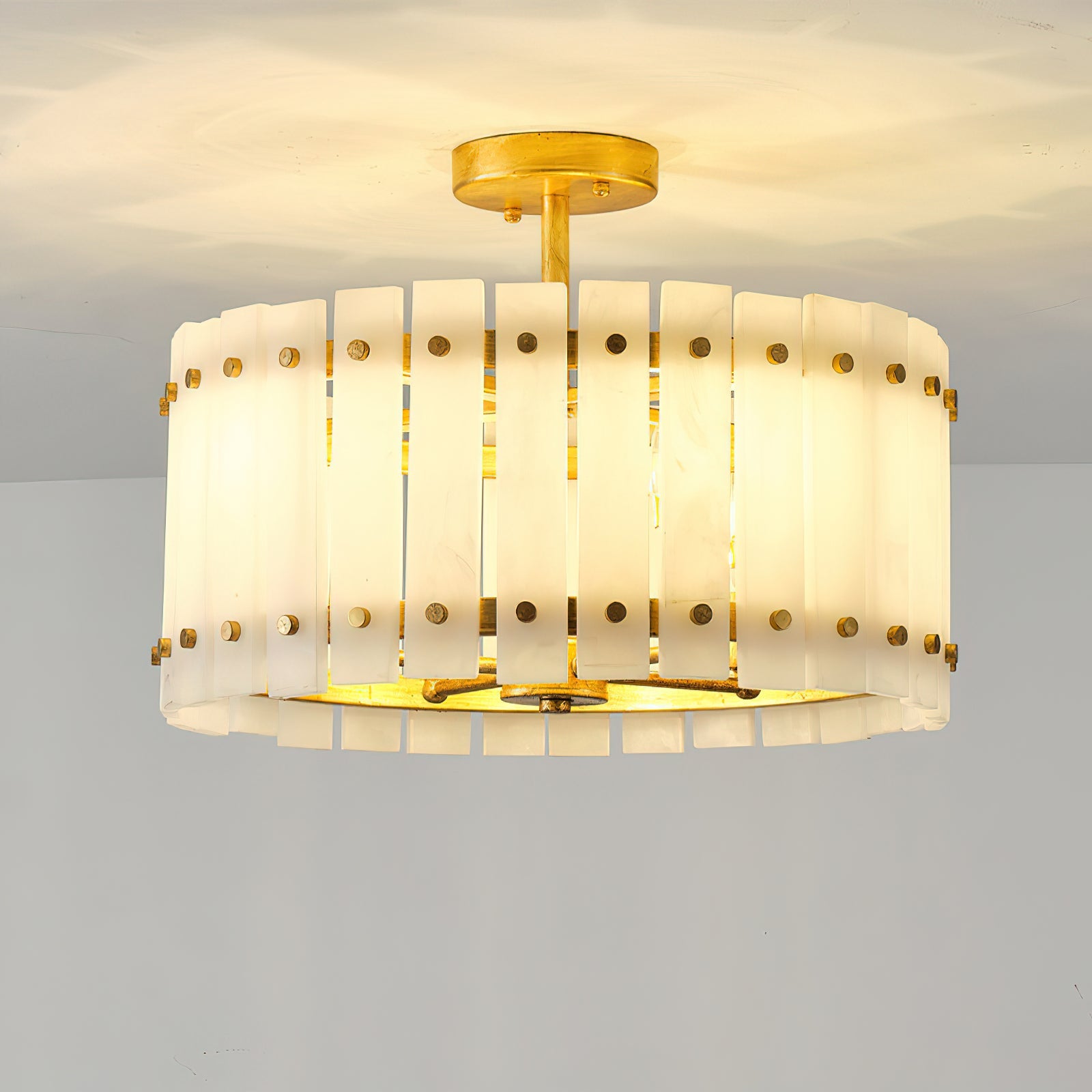 Sinclair Modern Alabaster Ceiling Light
