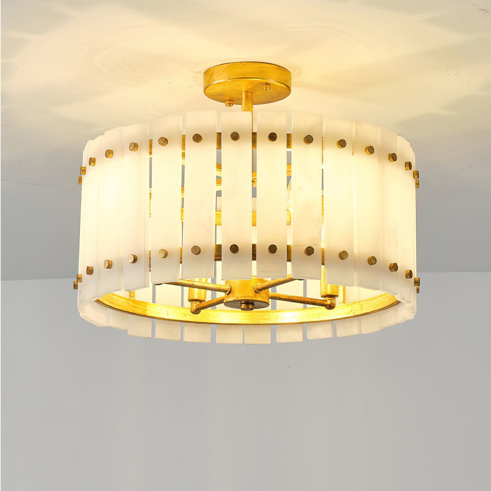 Sinclair Modern Alabaster Ceiling Light