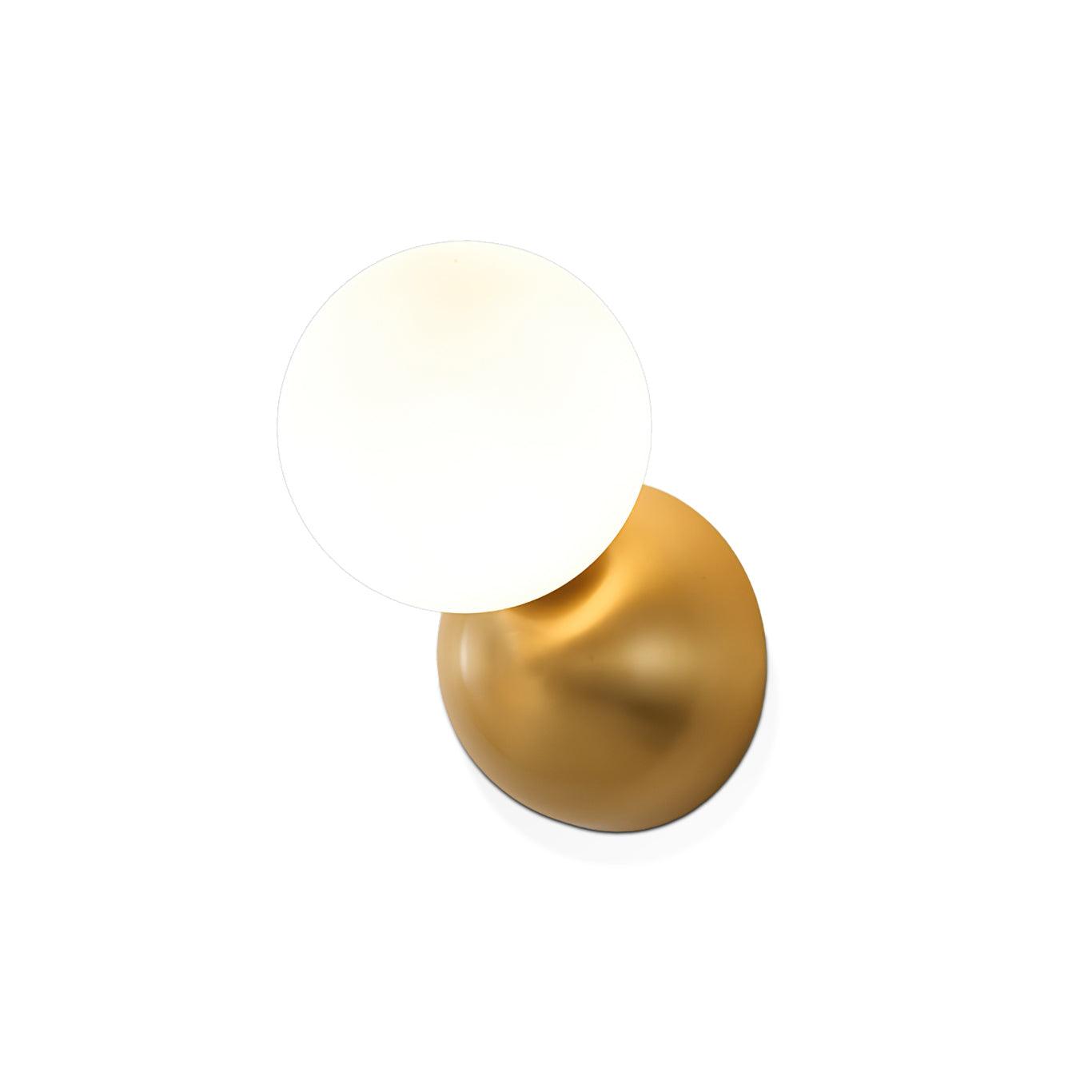 Lysola Sphere Glass Brass Wall Light - Blowlighting