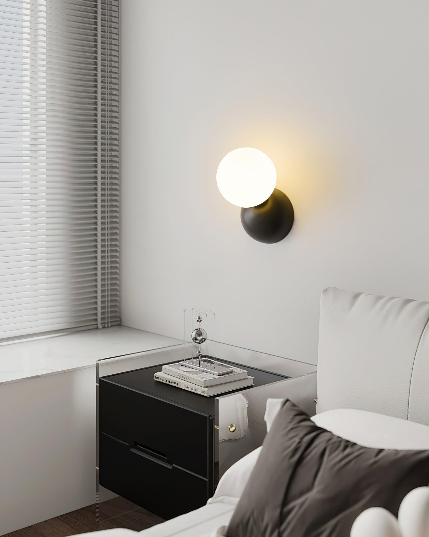 Lysola Sphere Glass Brass Wall Light - Blowlighting