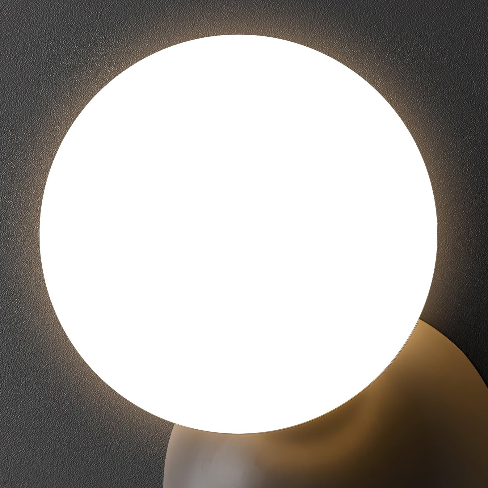Lysola Sphere Glass Brass Wall Light - Blowlighting