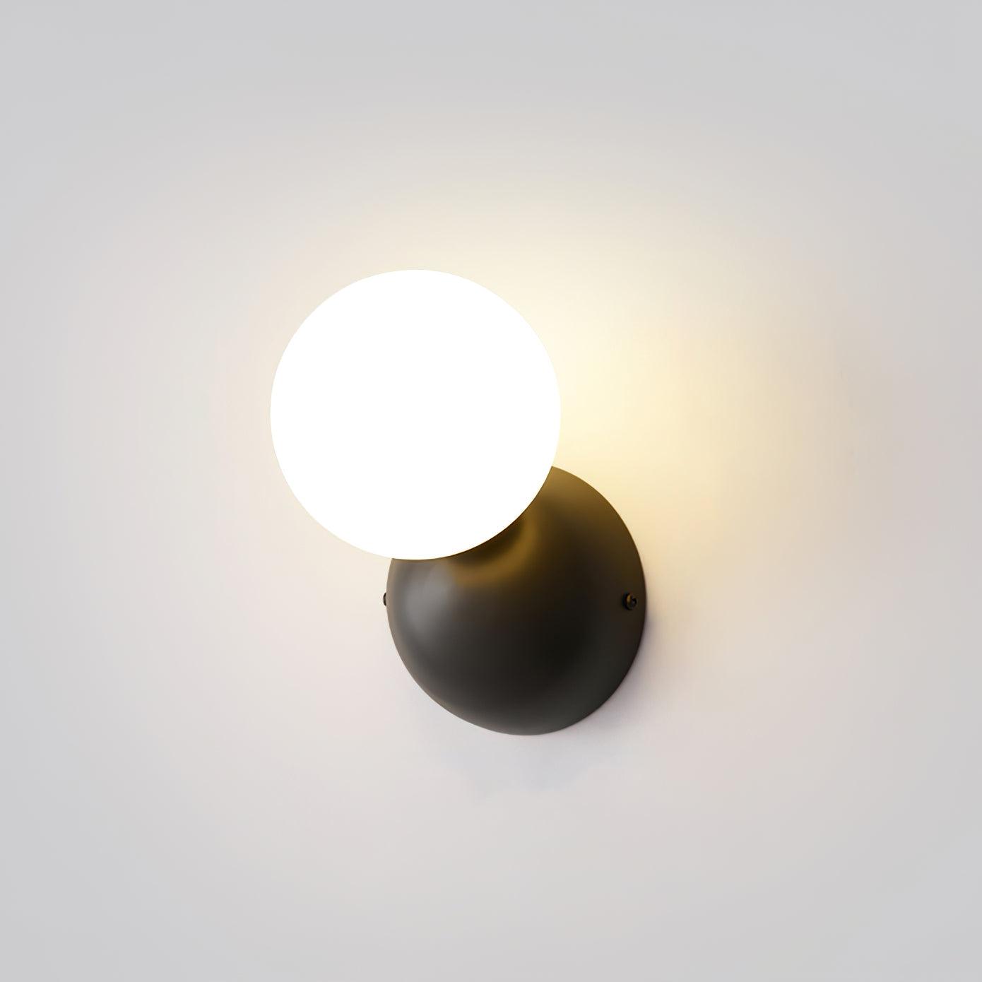 Lysola Sphere Glass Brass Wall Light - Blowlighting