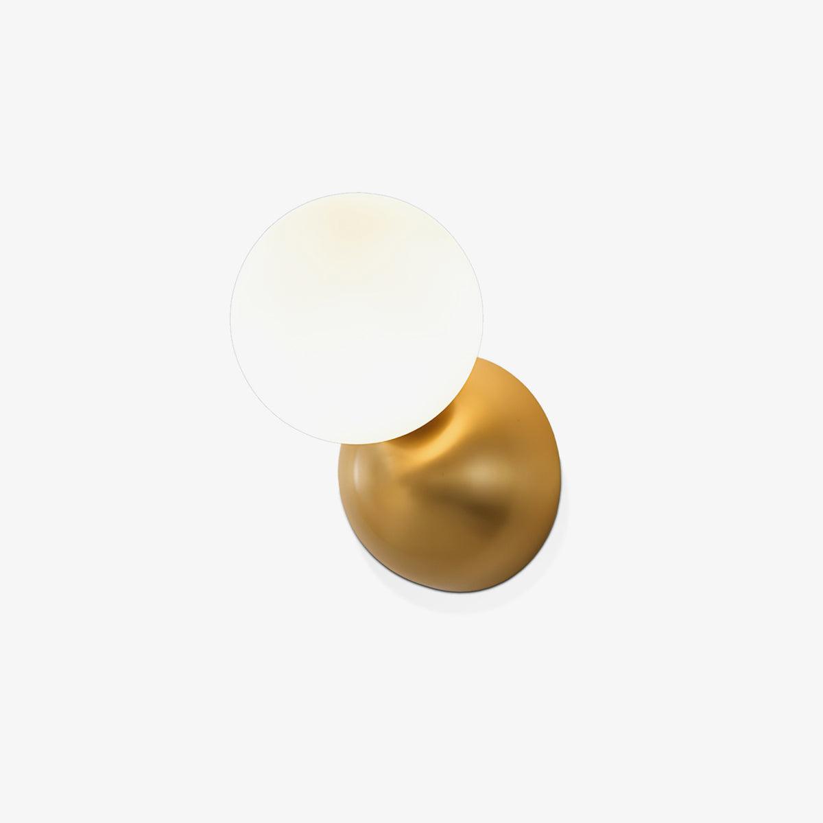 Lysola Sphere Glass Brass Wall Light - Blowlighting