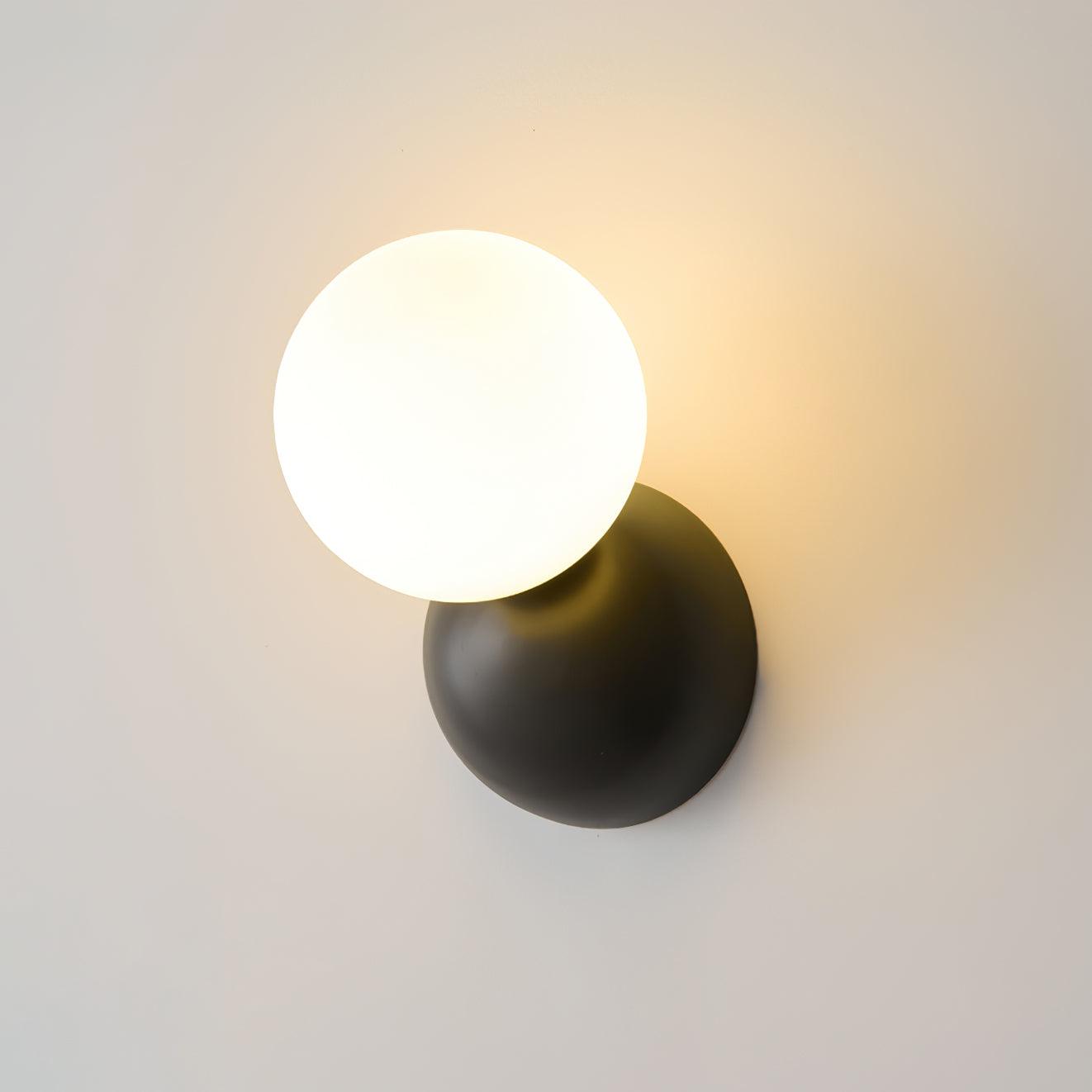 Lysola Sphere Glass Brass Wall Light - Blowlighting