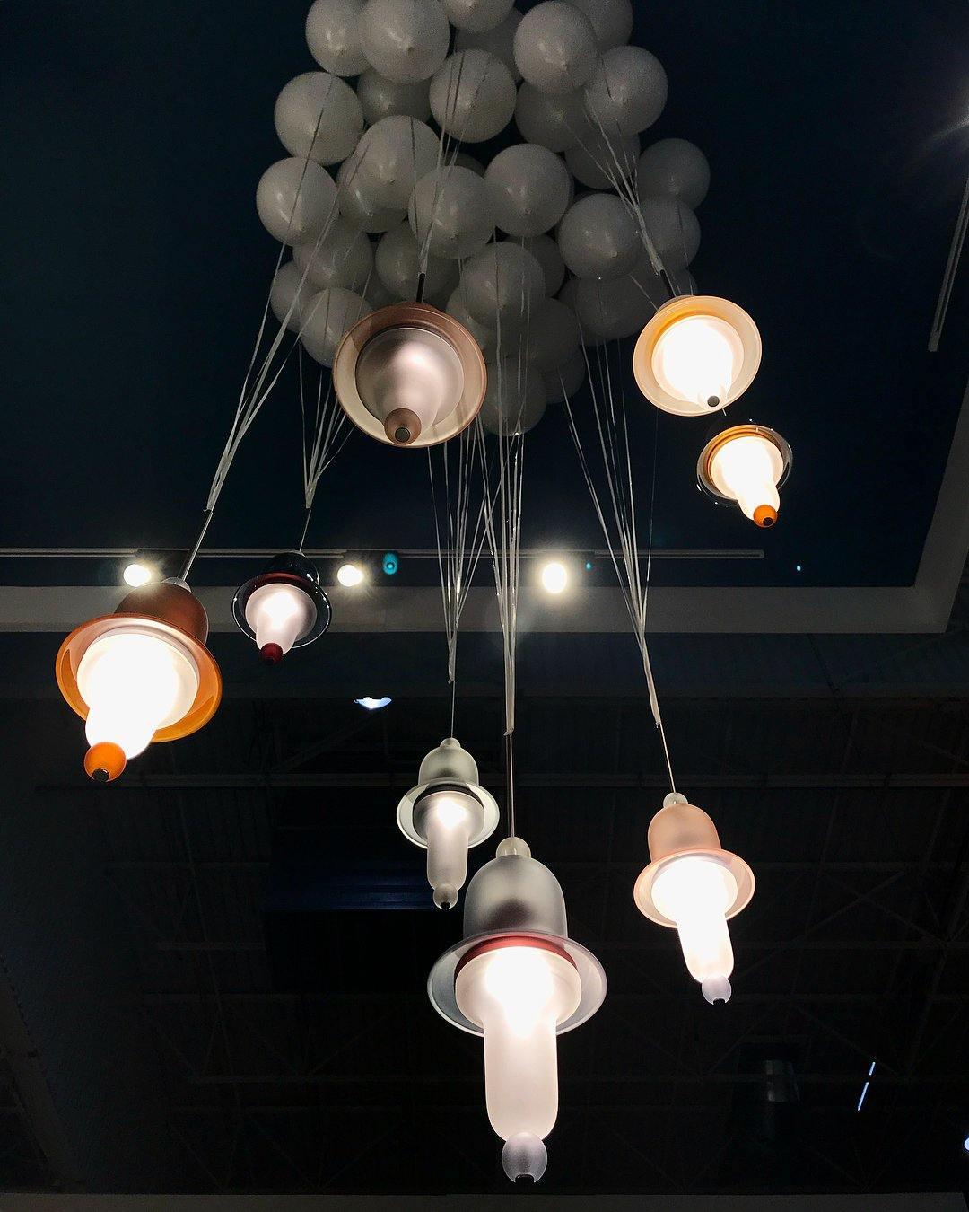 Calaeus Nordic Art Glass Metal Pendant Light - Blowlighting