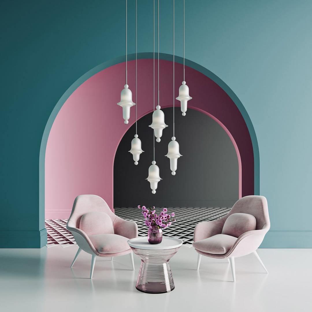 Calaeus Nordic Art Glass Metal Pendant Light - Blowlighting