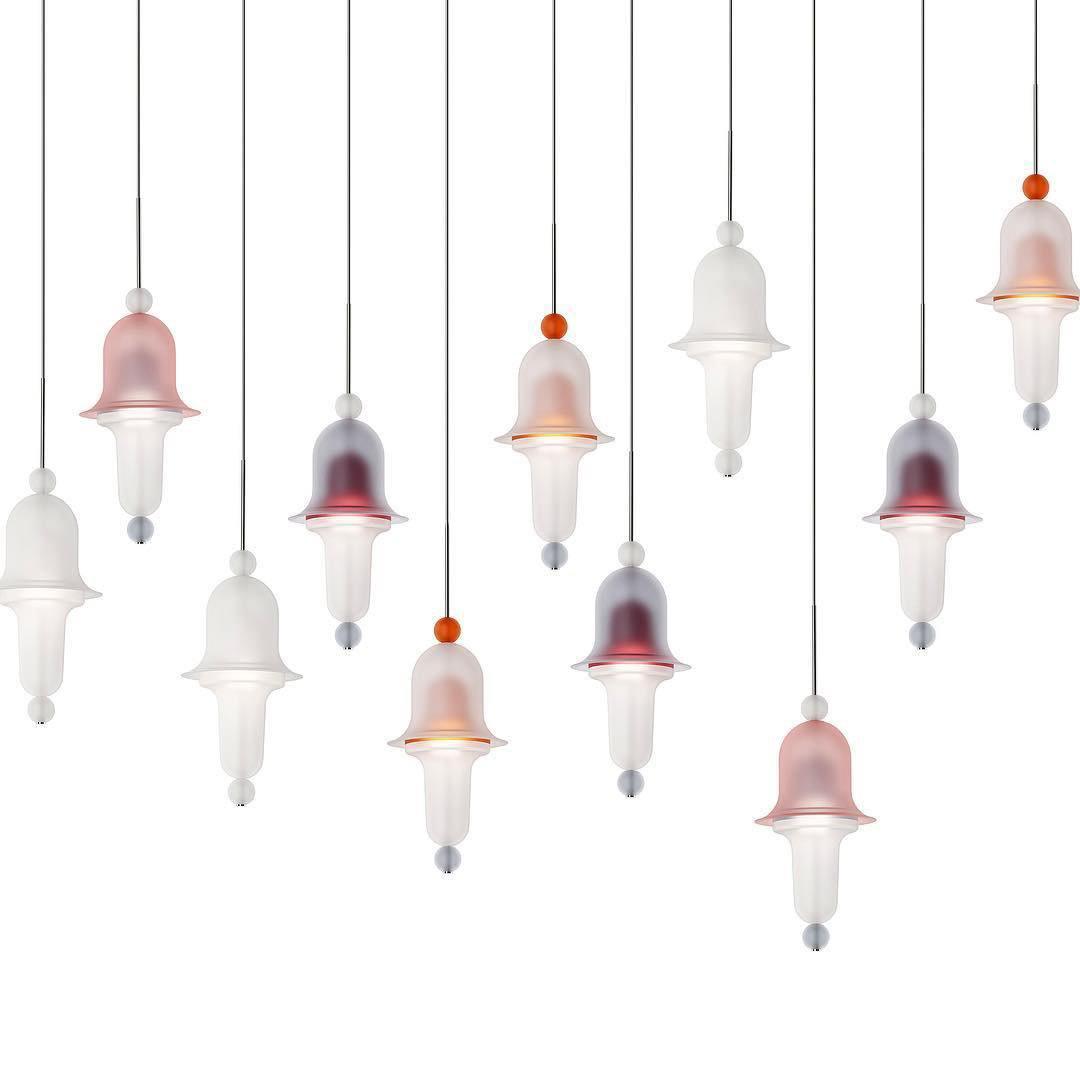 Calaeus Nordic Art Glass Metal Pendant Light - Blowlighting