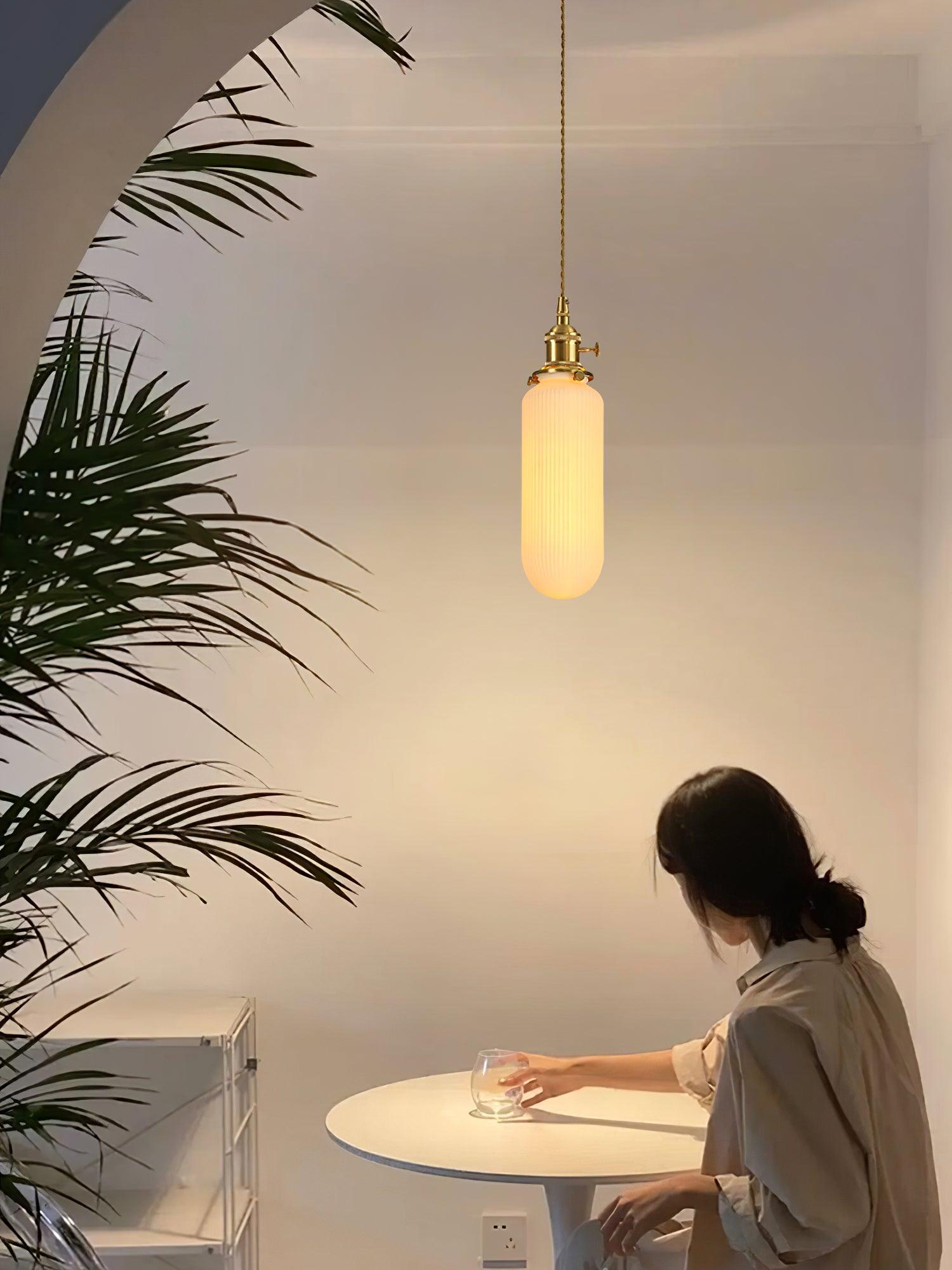 Liora Vintage Ceramic Pendant Light - Blowlighting