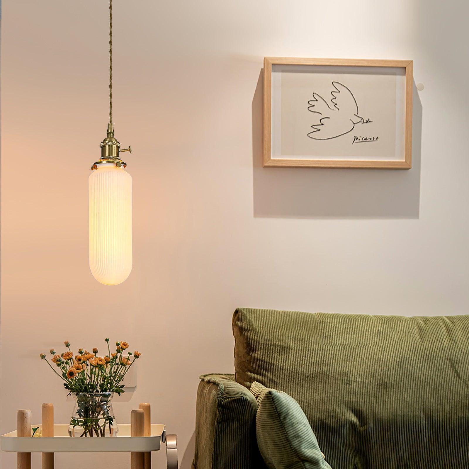 Liora Vintage Ceramic Pendant Light - Blowlighting