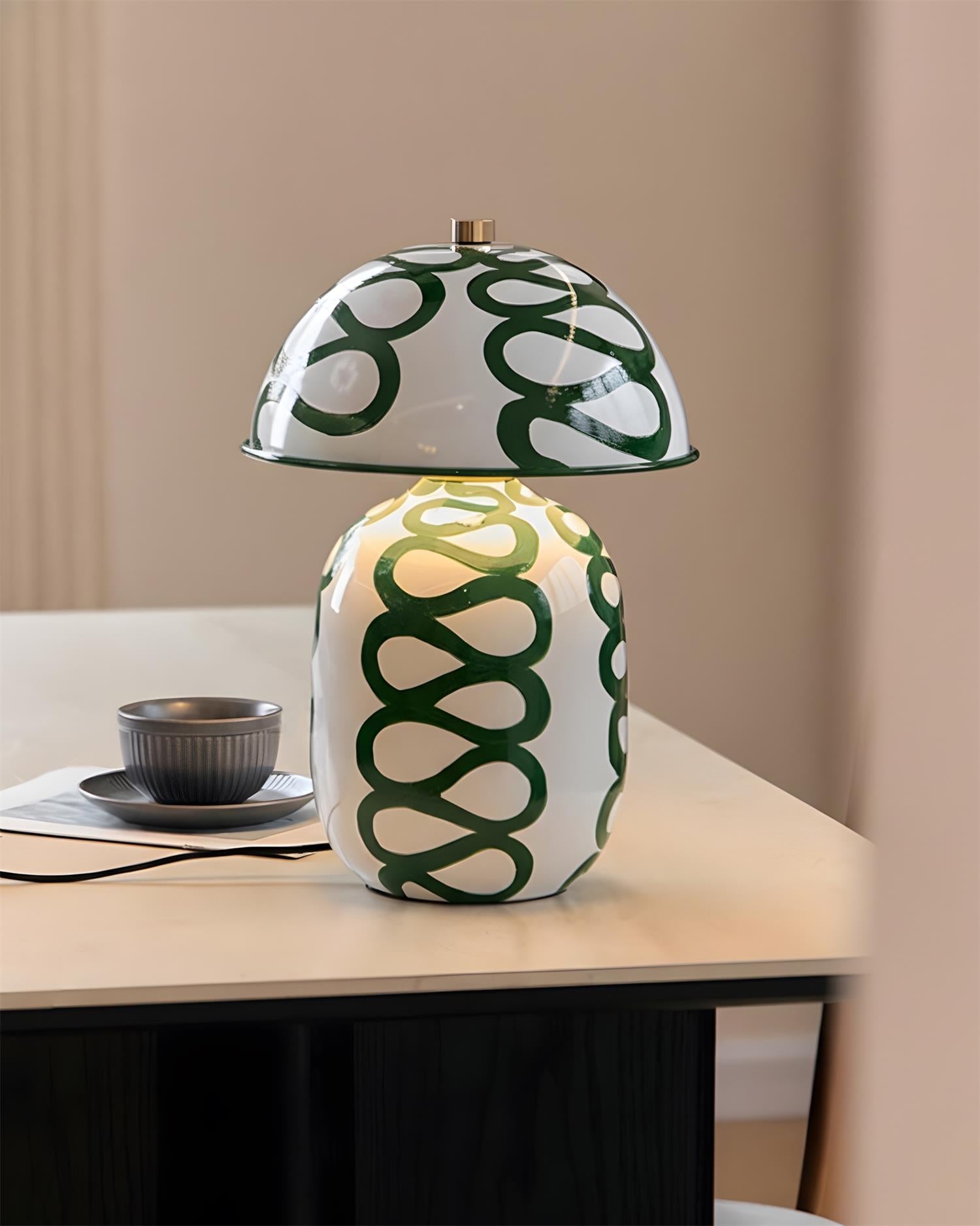 Sketch Art Deco Ceramics Table Light