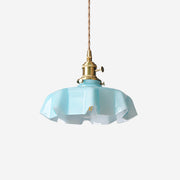 Skirted Modern Glass Ripple Pendant Light